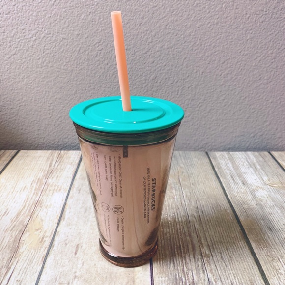 * STARBUCKS Coral Glass Tumbler - Picture 4 of 5